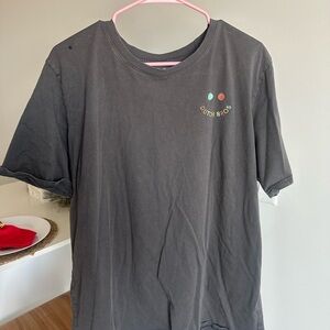 Dutch Bros Dark Gray Tee with Multicolor Logo